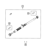 68312786AC - All Wheel Drive; Differential and Drive Line: Drive Shaft for Mopar Image