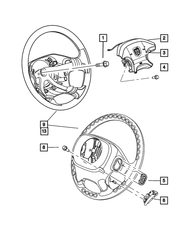 CBXZP811AA - Steering: Driver Air Bag for Mopar Image image
