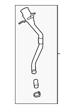 16117300497 - Fuel System: Filler Pipe for Mini Image image