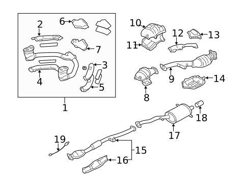 Catalytic Converter for 1999 Subaru Legacy #3