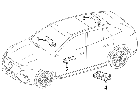 Doors for 2025 Mercedes-Benz EQS 450+ SUV #0