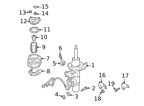 Struts & Components for 2020 Kia Stinger #1