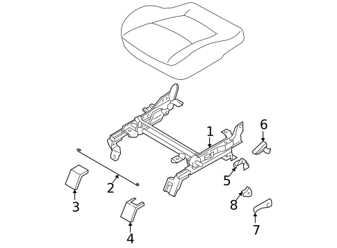 Tracks & Components for 2002 Mitsubishi Montero Sport #1
