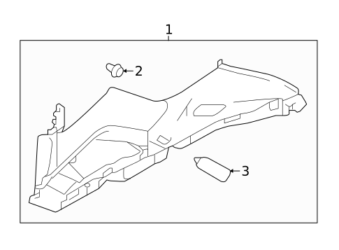 Interior Trim - Quarter Panels for 2017 Subaru Impreza #1