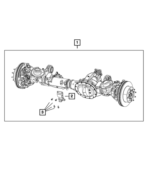 Front Axle Assembly for 2016 Ram 3500 #0