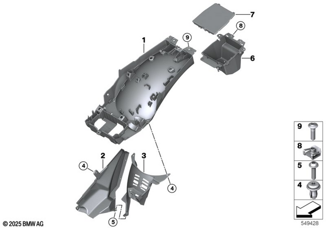 46627105689 - Frame and Mounting Parts: Rear Wheel Cover -  for BMW-Motorrad Image
