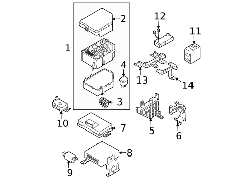 Anti-Theft Components for 2005 Hyundai Tucson #1
