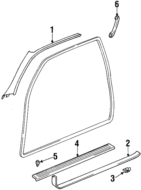 Interior Trim - Pillars for 1995 Lexus SC300 #0
