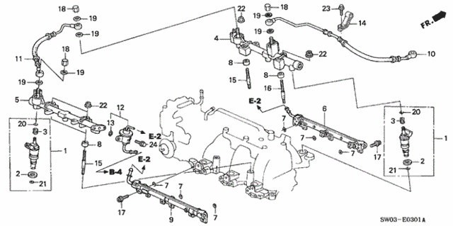 Fuel Injector for 2002 Acura NSX #0