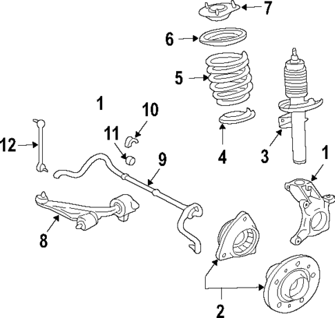 Suspension Components for 2007 Mercury Monterey #0