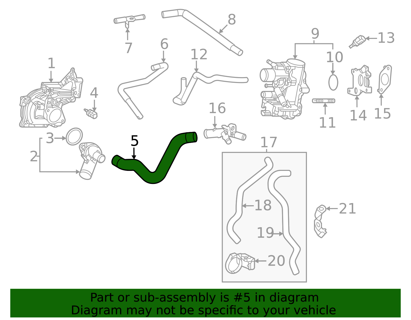 2023-2025 Toyota By-Pass Hose 16264-25040 | Toyota Parts Center