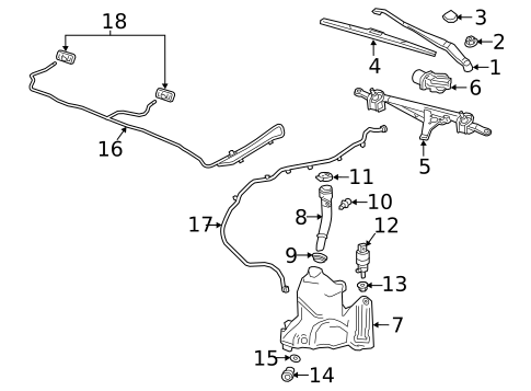 Wiper & Washer Components for 2019 Buick Regal Sportback #0