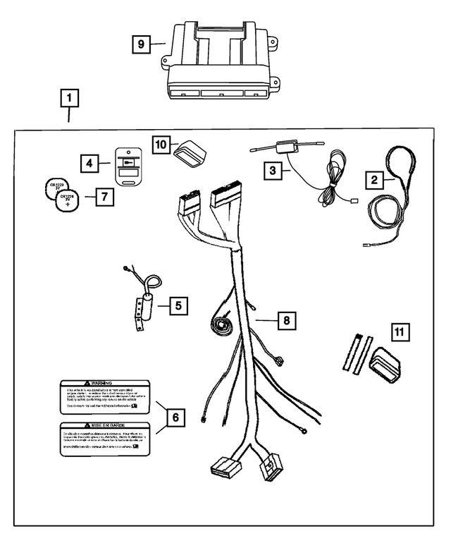 « 82211214 – Mopar Accessories - Component Parts : Demarrage A Distance Nec D'install pour Mopar Image »