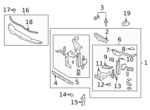 Radiator Support for 2009 Toyota Land Cruiser #0
