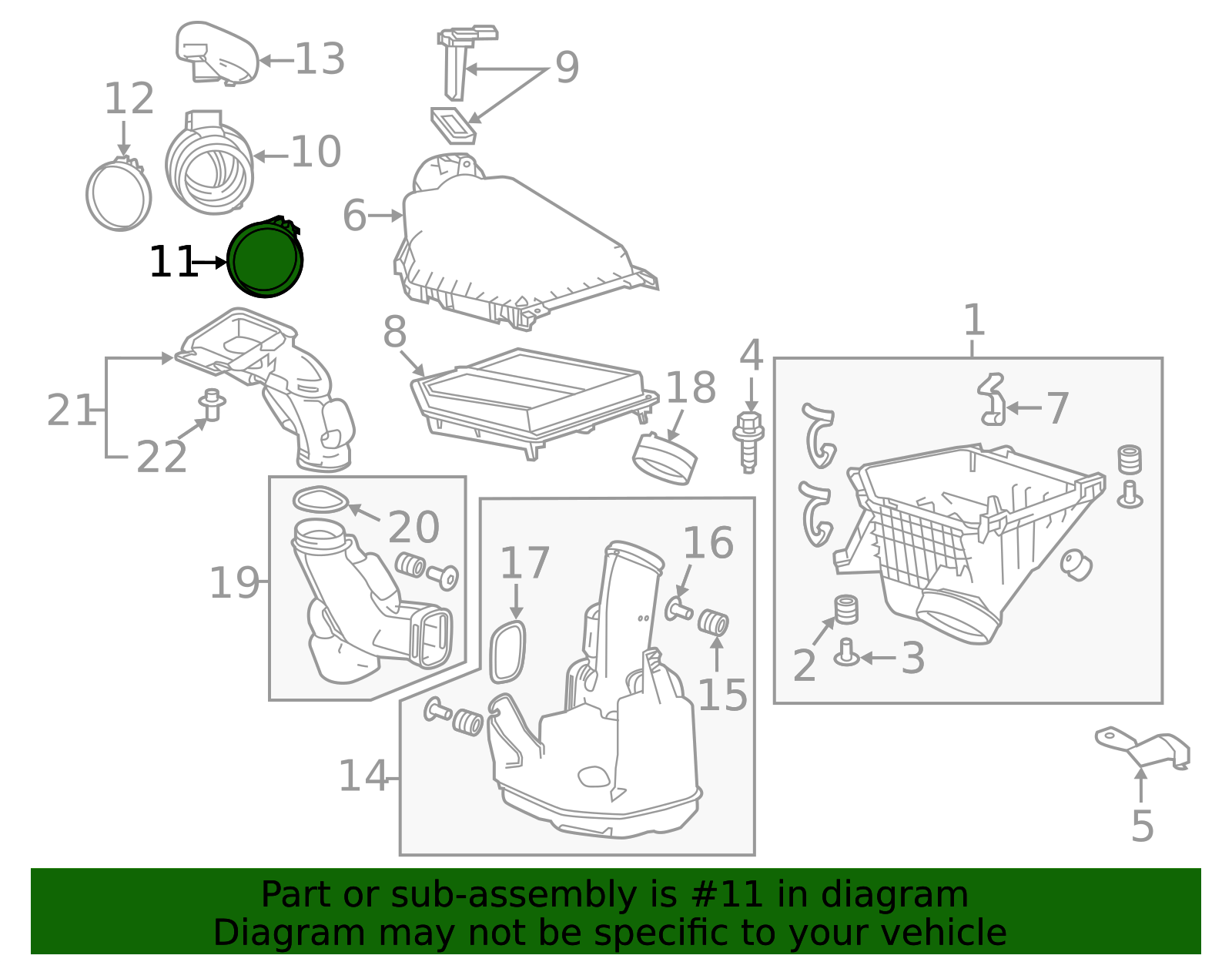 17314-5A2-A01 - Engine Air Duct Clamp 2013-2022 Honda | Honda Parts Online