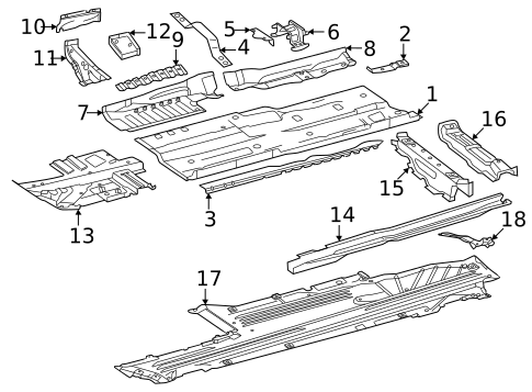 Floor for 2024 Mercedes-Benz C43 AMG #1