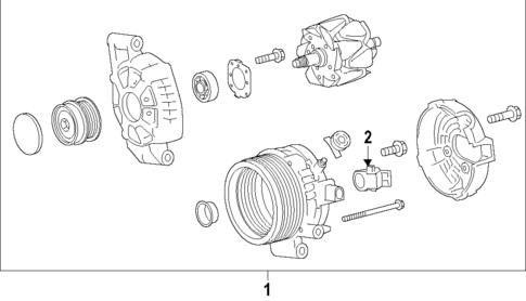 Alternator for 2022 Toyota Corolla Cross #1