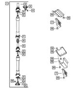 52123140AC - Rear Axle; American Axle 267 MM; Differential and Drive Line: Drive Shaft for Mopar Image
