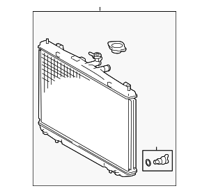 160410P280 - : Radiator Assembly for Toyota Image