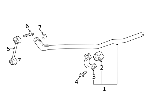Stabilizer Bar & Components for 2022 Buick Envision #5