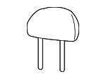 92144771 - Body: Headrest Pad for Pontiac: GTO Image