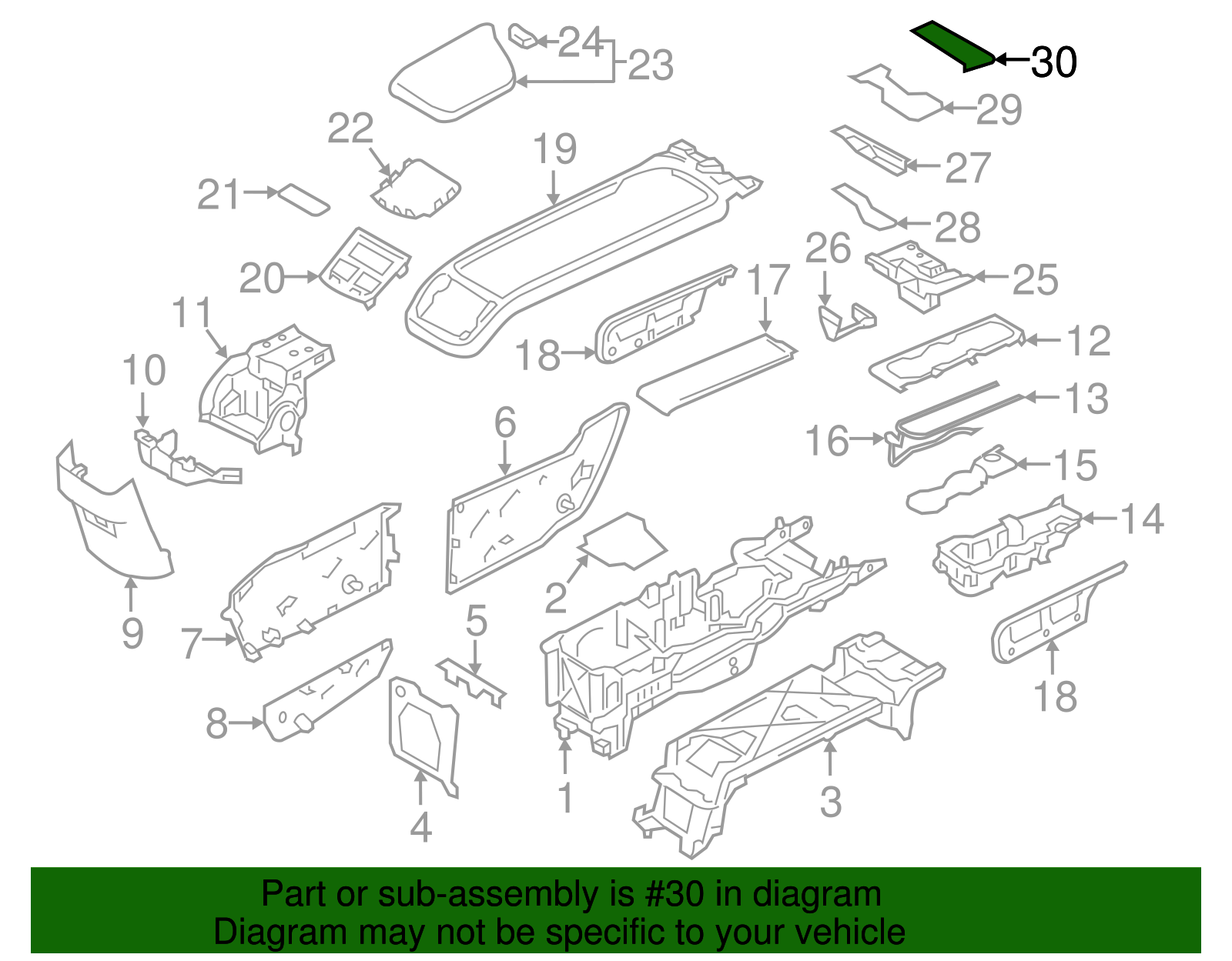 2018-2025 Volvo Ashtray Cover 31497737 | TascaParts.com