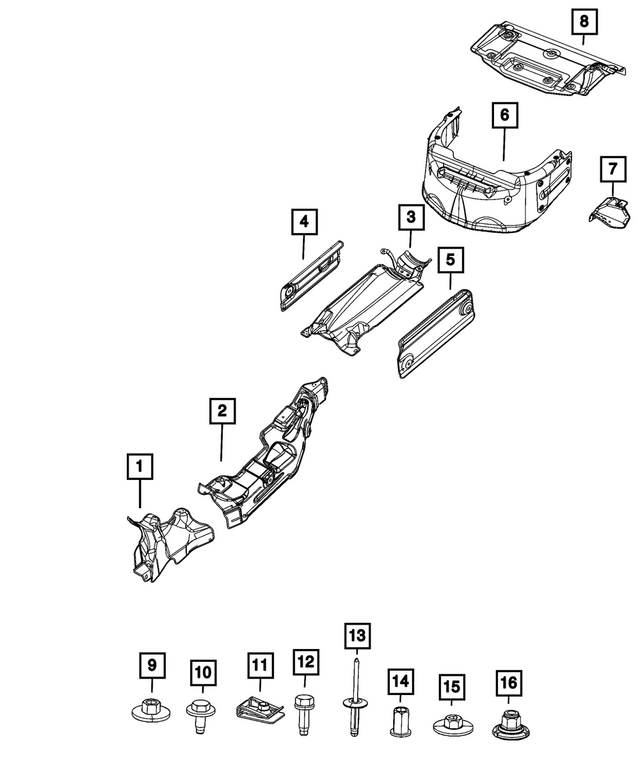 6512208AA - Exhaust: Hex Nut for Mopar Image