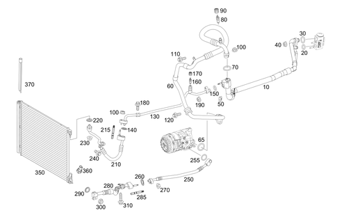 Refrigerant Line Arrangement for 2018 Mercedes-Benz AMG GT S #0