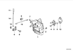 51228103492 - Bodywork: Door Lock with Actuator Bracket Right for BMW Image