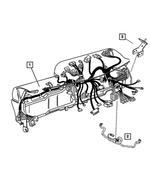 56055280AF - Electrical: Instrument Panel Wiring for Dodge: Ram 1500, Ram 2500, Ram 3500 Image