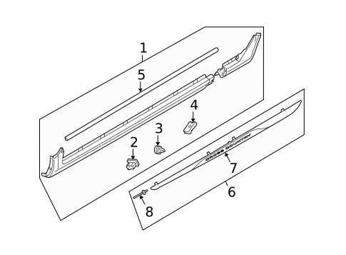 Exterior Trim - Pillars for 2011 Volvo XC70 #0