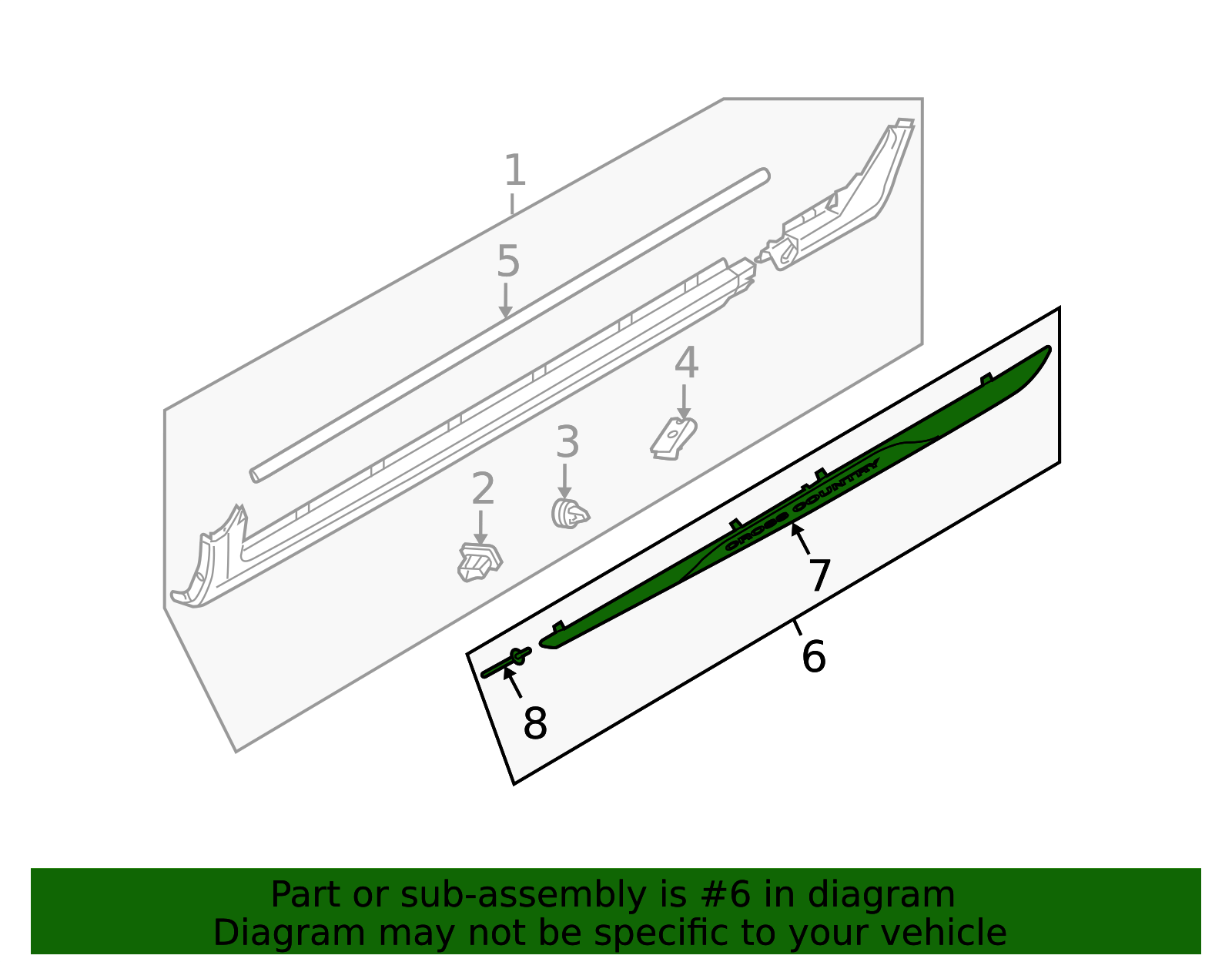 2008-2016 Volvo XC70 Rocker Panel Guard 31439191 | TascaParts.com