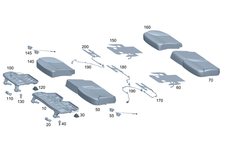Rear Cushion for 2008 Mercedes-Benz G500 #0