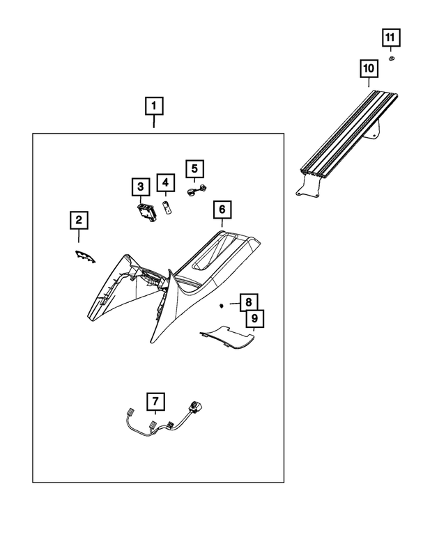 68638391AA - Interior Trim: Console Wiring for Mopar Image