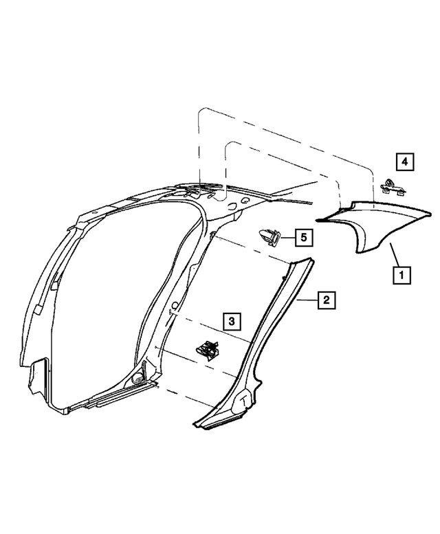 6503104 - Interior Trim: Pillar Trim Clip for Mopar Image image