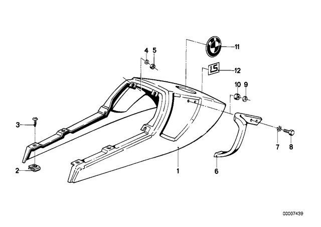 51142301610 - : Sticker - Blue for BMW-Motorrad Image