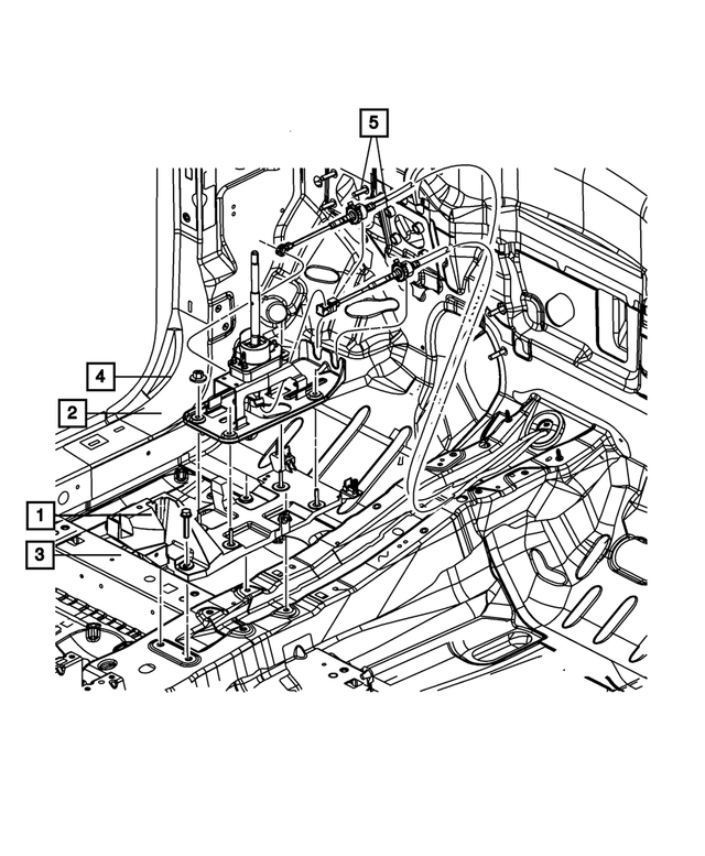 4766408AB - T355; 5-Speed; Manual Transaxle: Shift Cable Bracket for Mopar Image