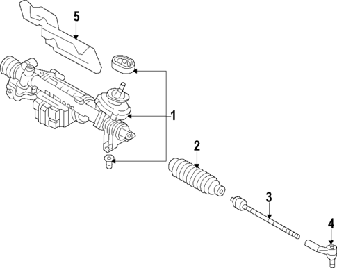 Steering Gear & Linkage for 2015 Volkswagen Passat #1
