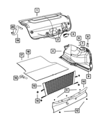 5057794AE - Interior Trim: Decklid Inner Pull Cup for Mopar Image
