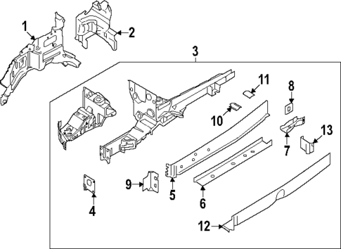 Structural Components & Rails for 2025 Ford E-Transit #0