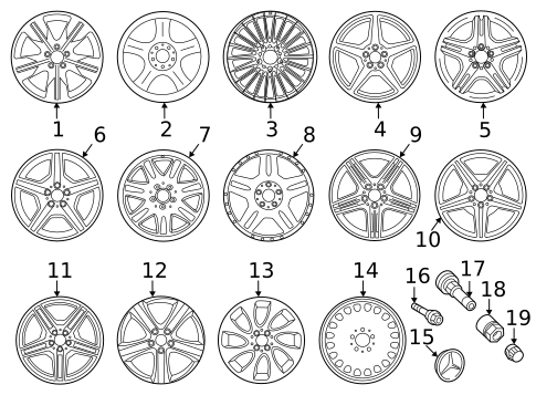 Wheel for 2009 Mercedes-Benz CLS 63 AMG&reg; #0