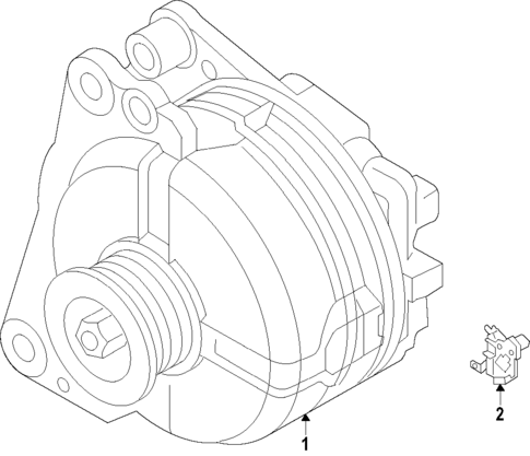 Alternator for 2019 Volkswagen Jetta #1