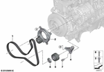 11288581628 - Engine: Ribbed V-Belt for BMW Image