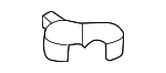 5Q0121093T - Cooling System: Lower Hose Holder for Volkswagen Image