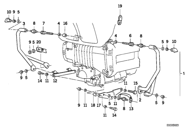 46712303073 - : Safety Bar, Left - Cr for BMW-Motorrad Image