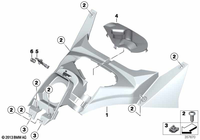 46637725030 - Frame and Mounting Parts: Covering Fuel Tank -  for BMW-Motorrad Image image
