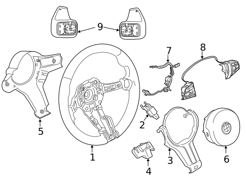 Steering Wheel for 2014 BMW 535i GT xDrive #1