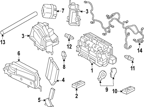 Evaporator & Heater Components for 2023 Porsche Taycan #1