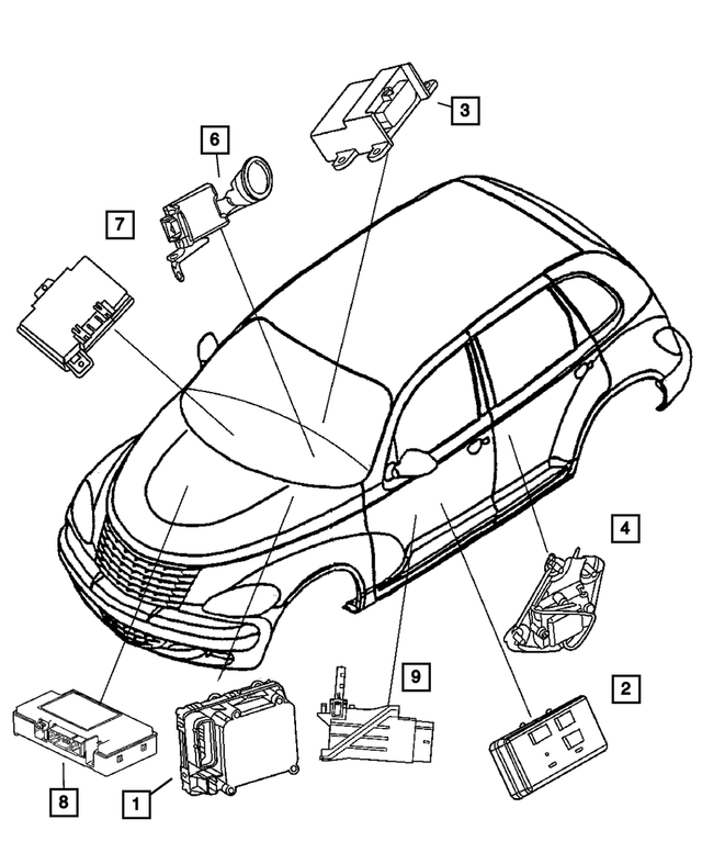 4671776AE - Electrical: Air Bag Control Module for Mopar Image