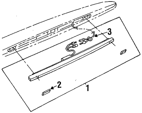 High Mounted Stop Lamp for 1998 Honda Odyssey #0